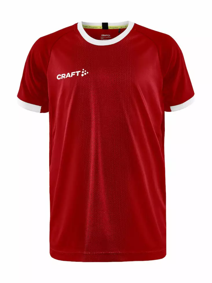 Craft Progress 2.0 Graphic Jersey JR, Red/white - Craft Vaatteet - 1910180-430900 - 1