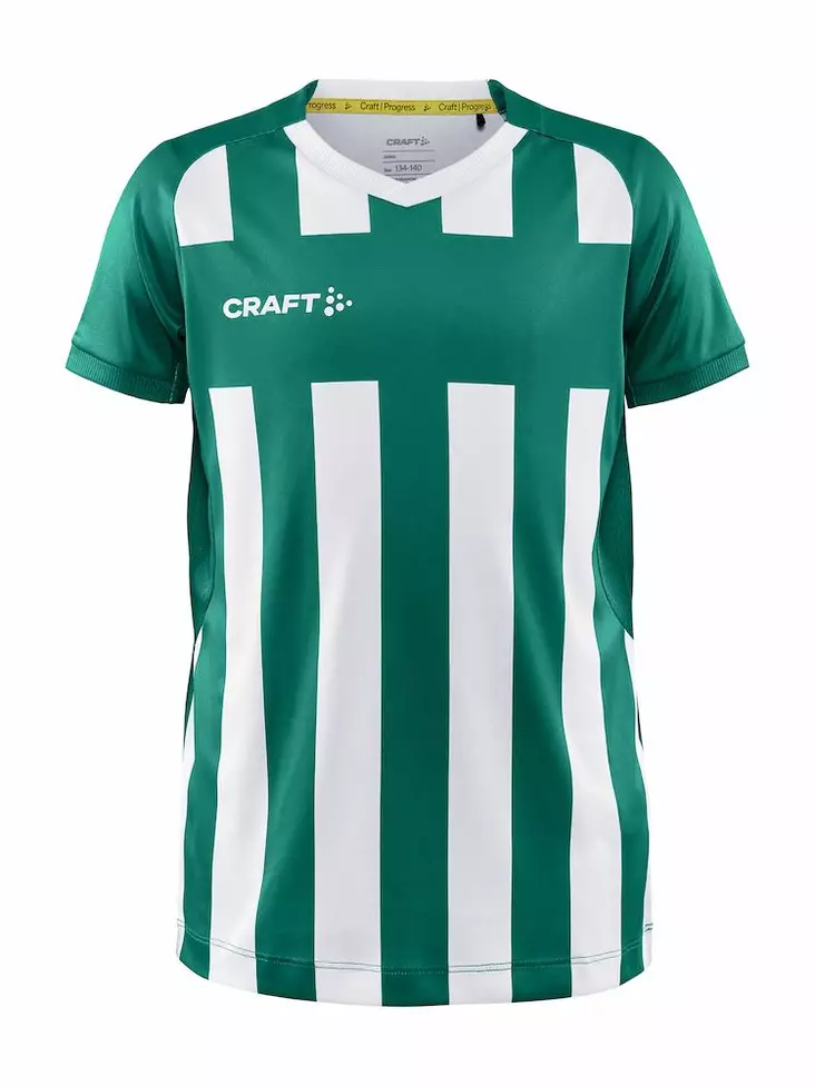 Craft Progress 2.0 Stripe Jersey JR, Team Green/White - Urheiluvaatteet - 1910177-651900 - 1