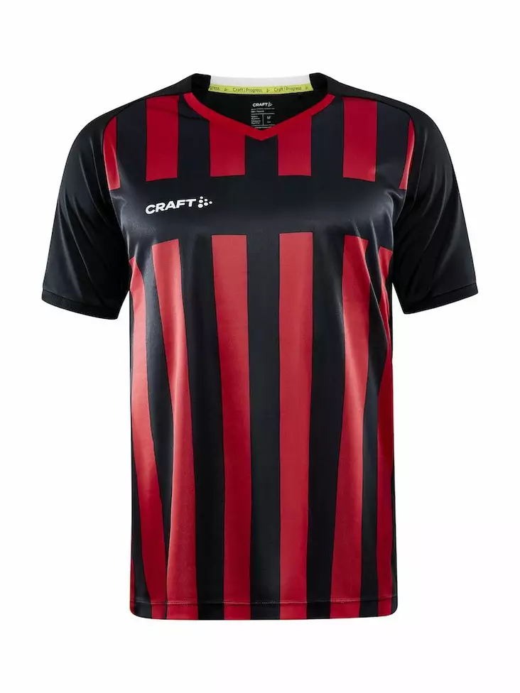 Craft Progress 2.0 Stripe Jersey M, Black/Bright Red - Urheiluvaatteet - 1910175-999430 - 1