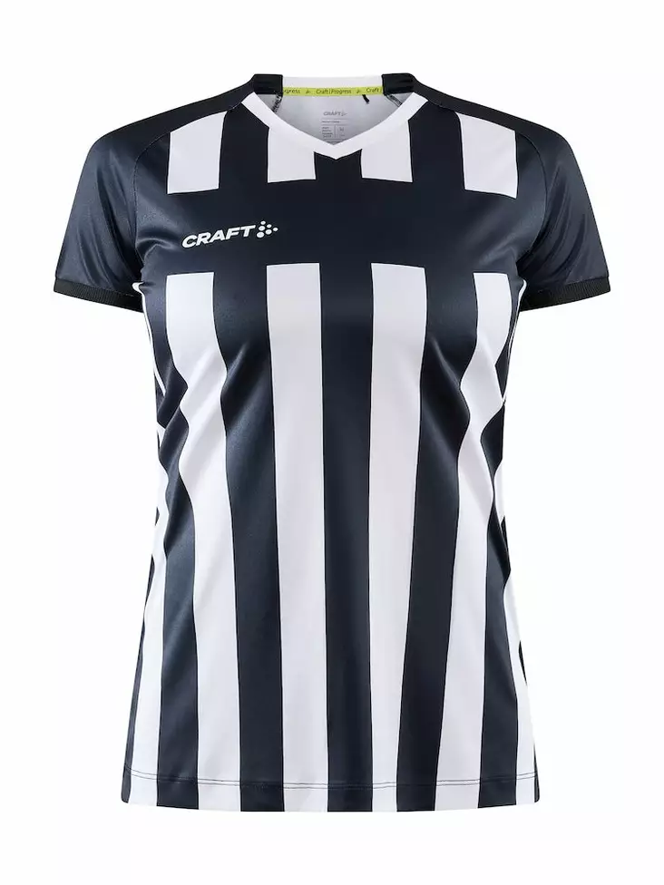 Craft Progress 2.0 Stripe Jersey W, Black/White - Urheiluvaatteet - 1910176-999900 - 1