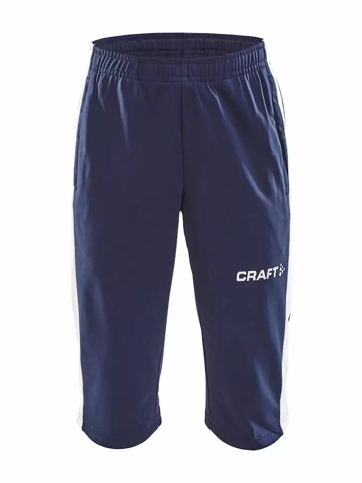 Craft Progress 3/4 Pants Jr, NAVY-WHITE - Craft Vaatteet - 1907116-390900 - 1