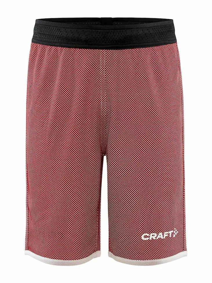 Craft Progress Reversible Basket Shorts Jr, Bright Red/White - Craft Vaatteet - 1911117-430900 - 1