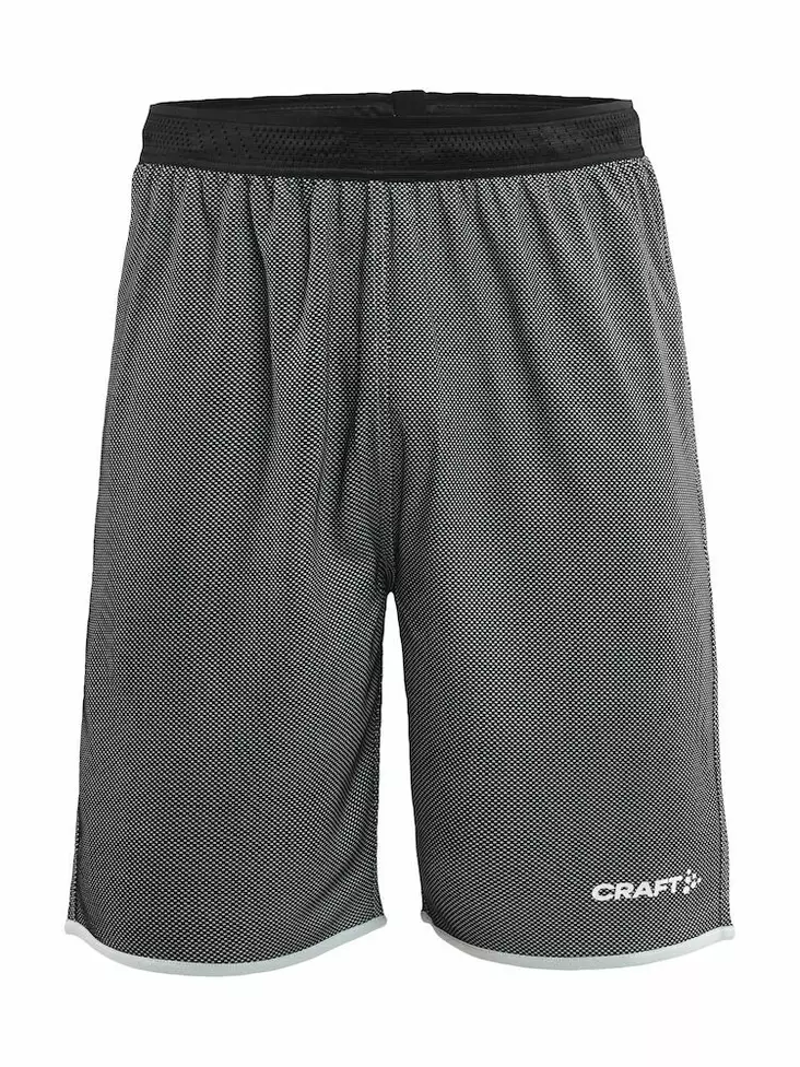 Craft Progress Reversible Basket Shorts M, Black/White - Craft Vaatteet - 1911115-999900 - 1