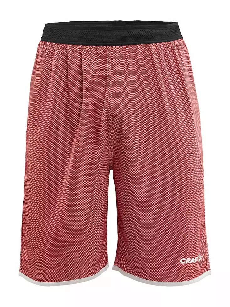 Craft Progress Reversible Basket Shorts M, Bright Red/White - Craft Vaatteet - 1911115-430900 - 1