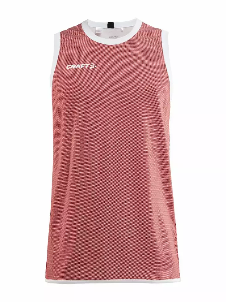 Craft Progress Reversible Basket Singlet M, Bright Red/White - Craft Vaatteet - 1911109-430900 - 1