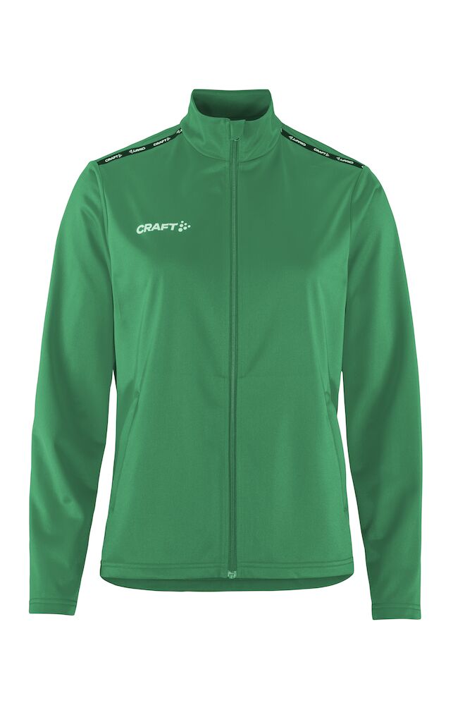 Craft Squad Go FZ Jacket W, Team Green - Craft Vaatteet - 1915348-651000 - 1
