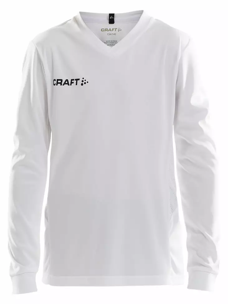 Craft Squad Jersey Solid LS Jr, White - Craft Vaatteet - 1906886-1900 - 1