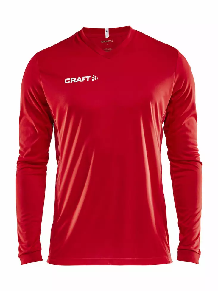 Craft Squad Jersey Solid LS M, Bright Red - Craft Vaatteet - 1906884-1430 - 1
