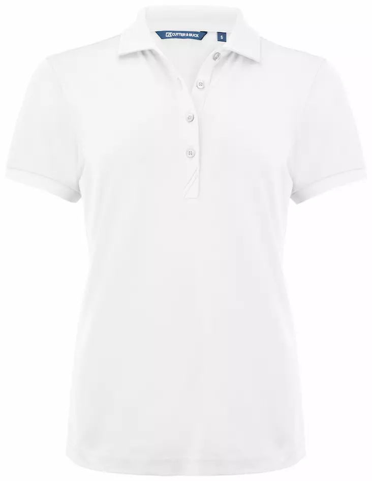 Cutter & Buck Virtue Eco Polo Solid Ladies, Valkoinen - Cutter & Buck Vaatteet - 354435-00 - 1