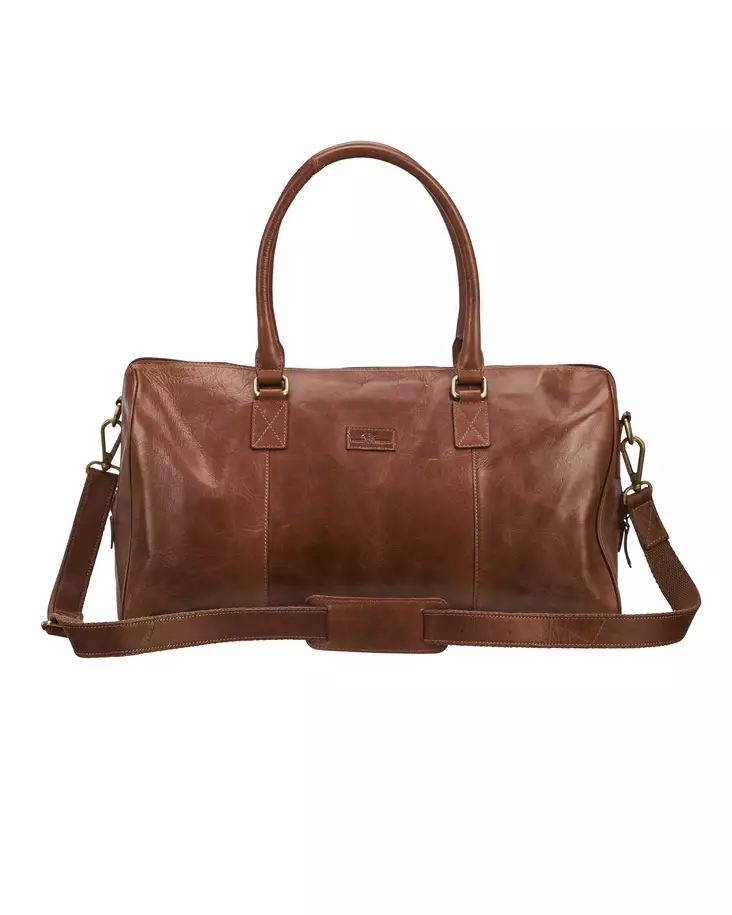 DoS Leather Line Travelbag, Cognac - Tekstiilit ja Laukut - 158954-530 - 1