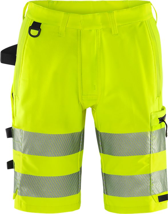 Fristads HV Green stretch shortsit LK2 2648 GSTP, Hi-Vis Yellow - Fristads Huomioshortsit - 134245-130 - 1