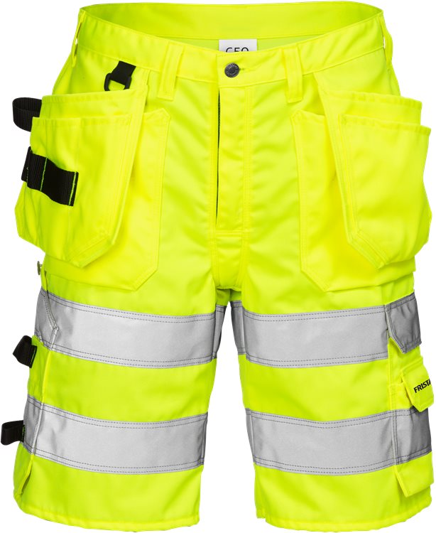 Fristads HV shortsit LK2, 2028 PLU, Neonkeltainen - Fristads Huomioshortsit - 100977-130 - 1