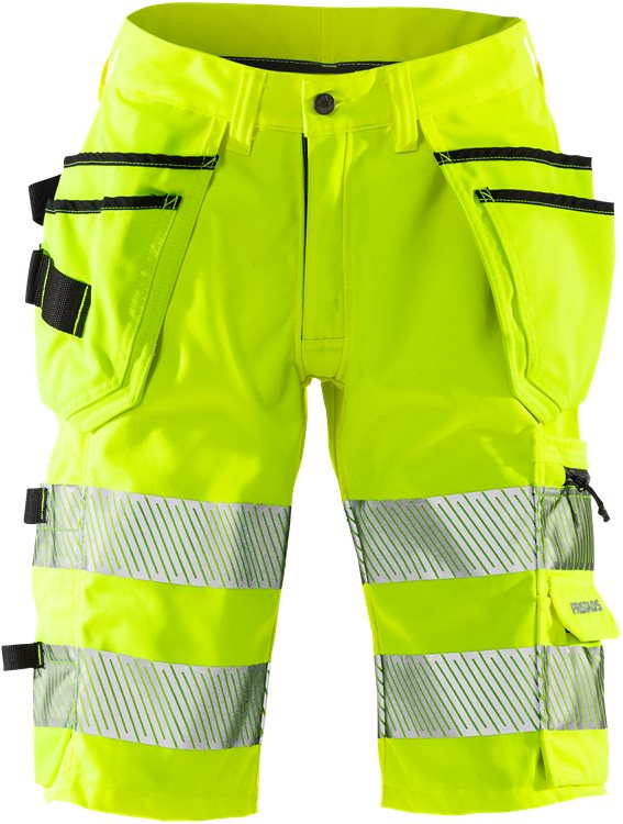 Fristads HV stretch shortsit naisten LK1 2529 PLU, Neonkeltainen - Fristads Huomioshortsit - 129738-130 - 1