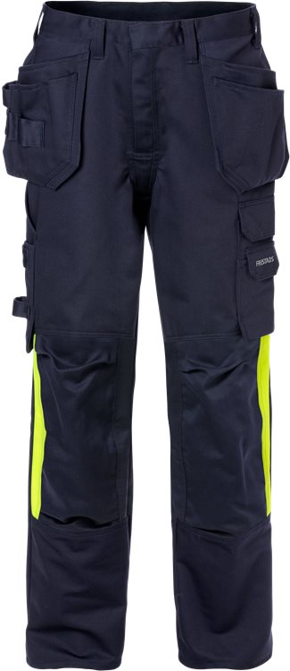 Fristads Palosuojattu HV rakentajan housut naisten 2730 FLAM, T.Sininen - Fristads Palosuojatut työvaatteet - 125954-540 - 1