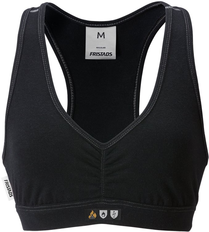 Fristads Palosuojatut Flamestat rintaliivit 7036 MOF, Musta - Fristads Palosuojatut työvaatteet - 121643-940 - 1