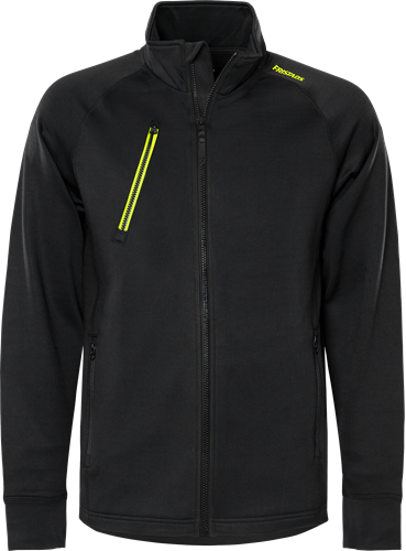 Fristads Polartec® stretch fleecetakki 4870 GPY, Musta - Fristads Työtakit - 300490-940 - 1