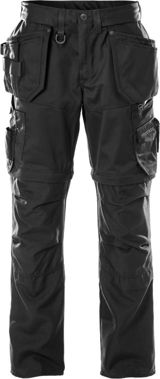 Fristads Rakentajan housut, irrotettavat lahkeet 242 PS25, Musta - Fristads Työhousut - 100545-940 - 1
