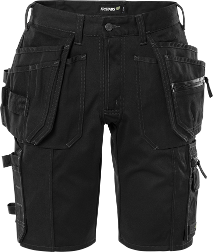 Fristads Rakentajan stretch shortsit 2532 GCYD, Musta - Fristads Työshortsit - 300866-940 - 1