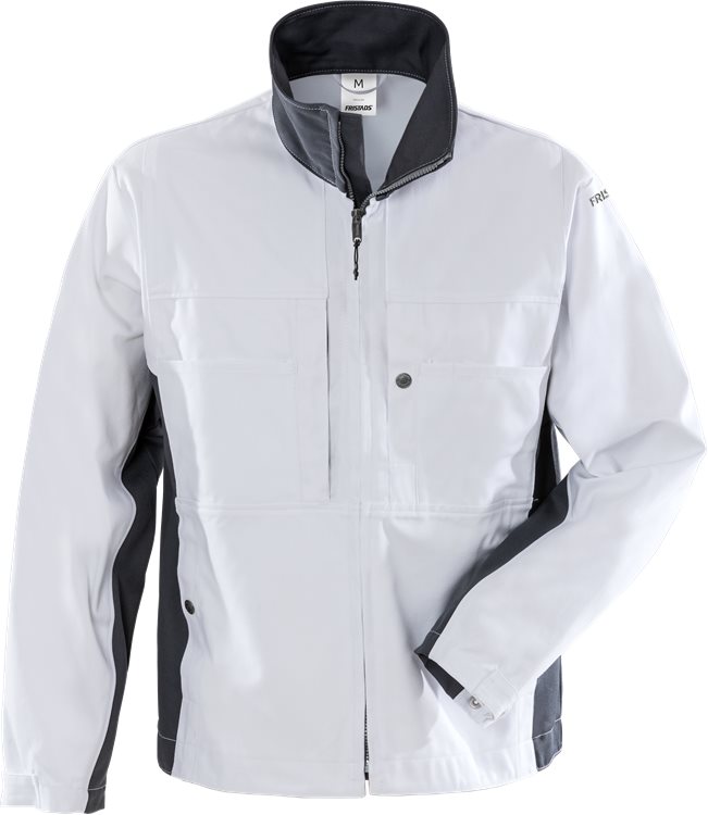 Fristads Takki, puuvilla 458 BM, Valkoinen - Fristads Työtakit - 100123-900 - 1