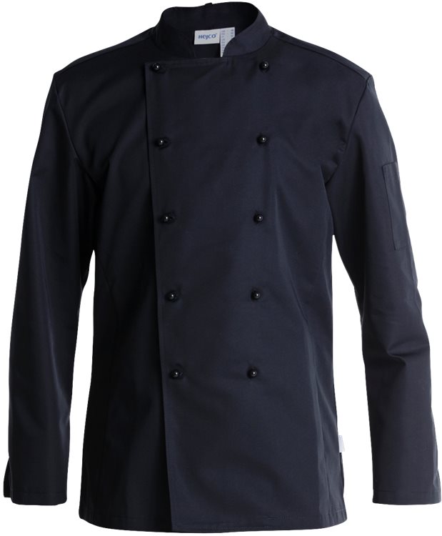 Hejco Robin Miesten Kokkitakki, Musta - Hejco Työvaatteet - 113955-940 - 1