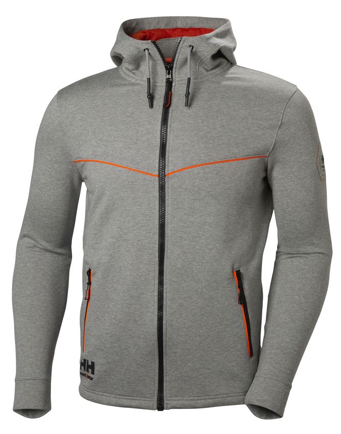 Helly Hansen Chelsea Evolution Hoodie, Harmaa - Helly Hansen Työpaidat - 79197-930 - 1