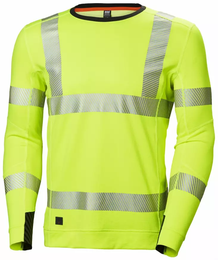 Helly Hansen HH Lifa Active Hi Vis Crewneck, Keltainen - Helly Hansen Asusteet ja Tarvikkeet - 75111-360 - 1