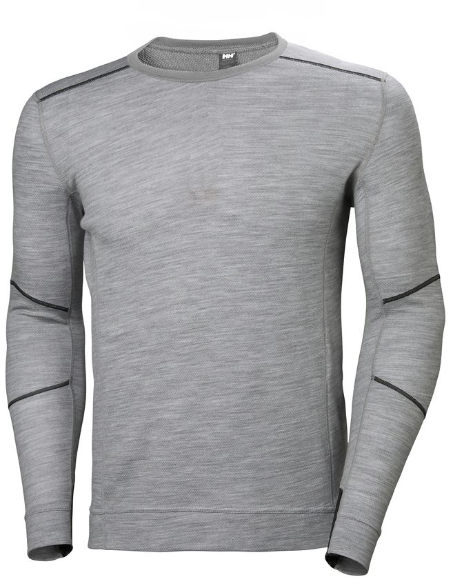 Helly Hansen HH Lifa Merino Crewneck, Harmaa - Helly Hansen Asusteet ja Tarvikkeet - 75106-930 - 1
