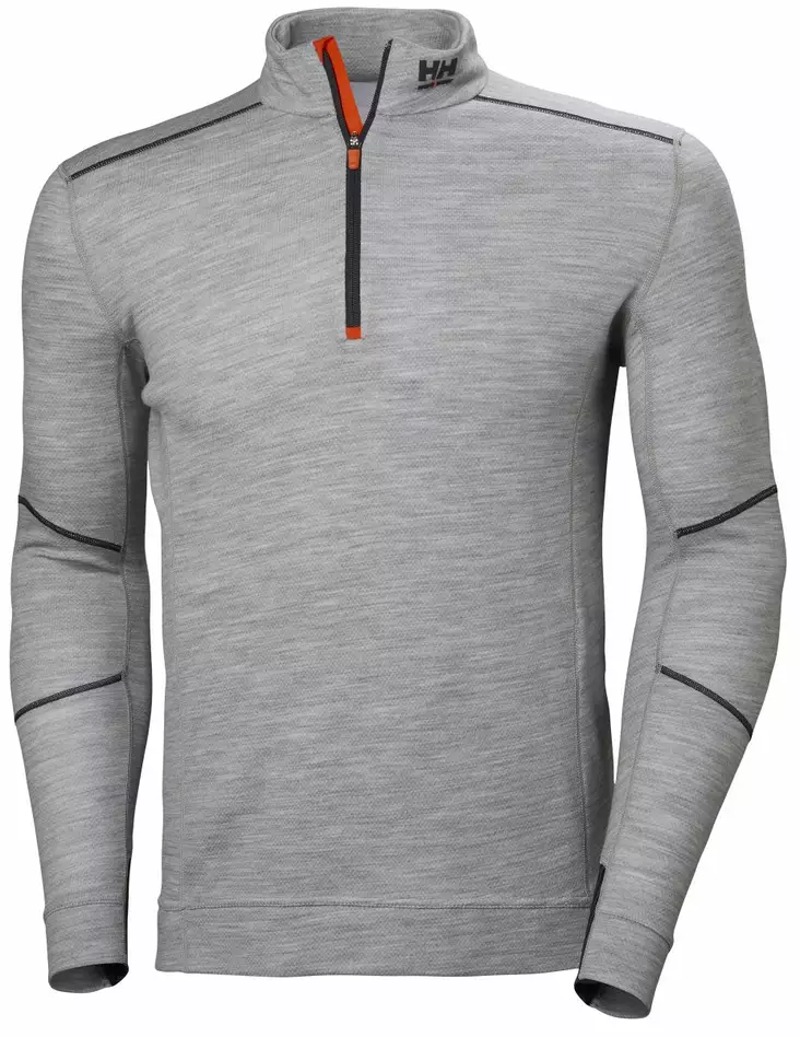Helly Hansen HH Lifa Merino Half Zip, Harmaa - Helly Hansen Asusteet ja Tarvikkeet - 75107-930 - 1