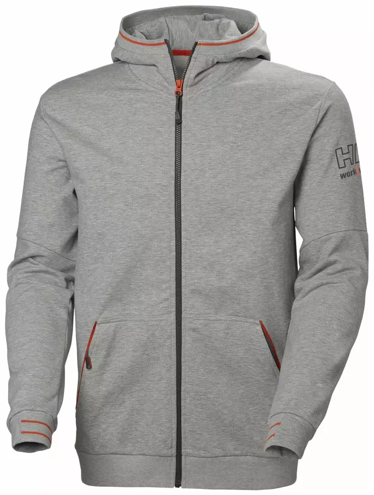Helly Hansen Kensington Zip Hoodie, Harmaa - Helly Hansen Työpaidat - 79243-930 - 1