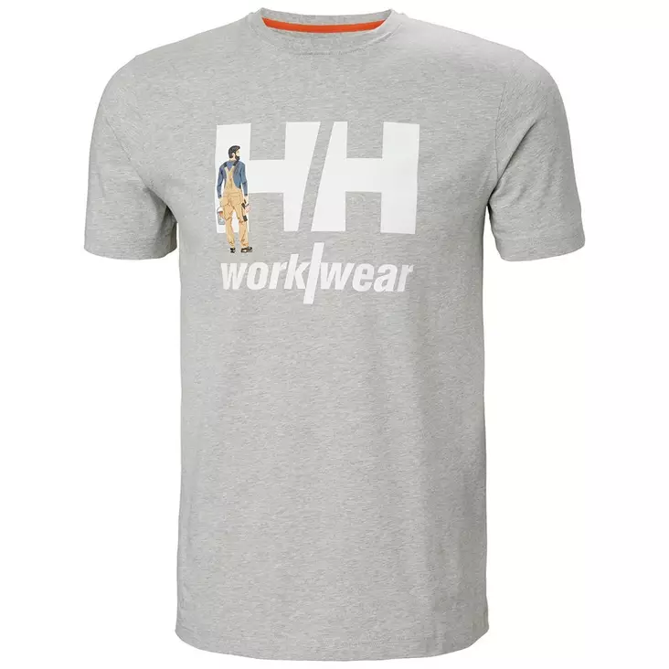 Helly Hansen Logo T-shirt, Light Grey - Helly Hansen Työpaidat - 79261-930 - 1