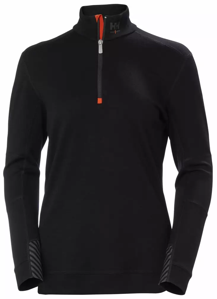 Helly Hansen Naisten HH Lifa Merino Half Zip, Musta - Helly Hansen Asusteet ja Tarvikkeet - 75210-990 - 1