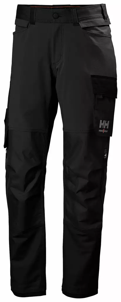 Helly Hansen Oxford 4x Cnct Pant, 990 Black - Helly Hansen Työhousut - 77395-990 - 1