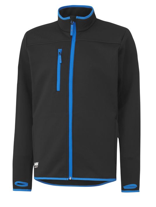 Helly Hansen Seattle Pow Stretch Fz Shirt, Musta - Helly Hansen Työpaidat - 75120-990 - 1