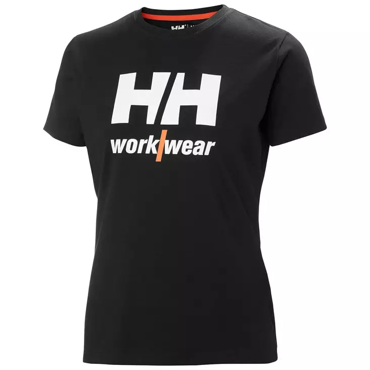 Helly Hansen W Logo T-shirt, Black - Helly Hansen Työpaidat - 79267-990 - 1