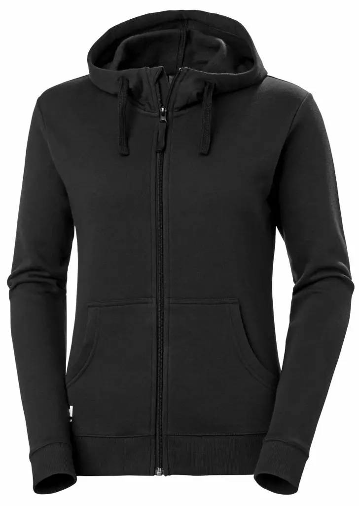 Helly Hansen W Manchester Zip Hoodie, Musta - Helly Hansen Työpaidat - 79217-990 - 1