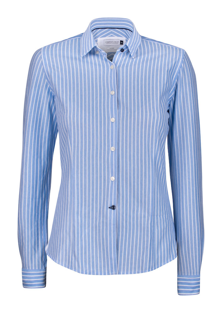 JHF Indigo Bow 34 Woman, Vaaleansininen/valkoinen, raidallinen - J.Harvest & Frost Vaatteet - 2903403-550 - 1