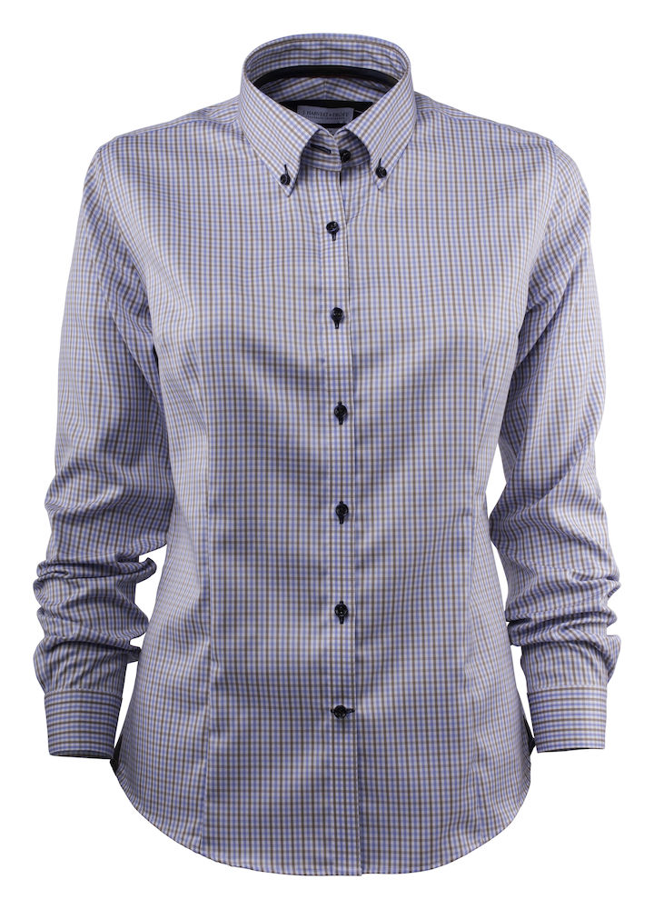 JHF Red Bow 28 Woman, sky blue/brown check - J.Harvest & Frost Vaatteet - 2902803-580 - 1