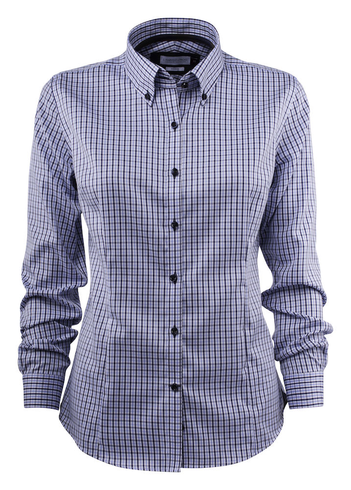 JHF Red Bow 28 Woman, skyblue/navy check - J.Harvest & Frost Vaatteet - 2902803-560 - 1