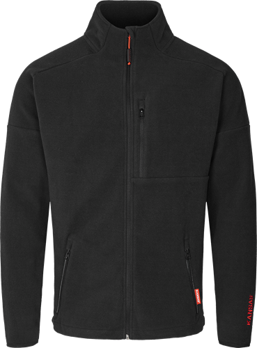 Kansas Evolve fleece takki, Musta - Työtakit - 132411-940 - 1