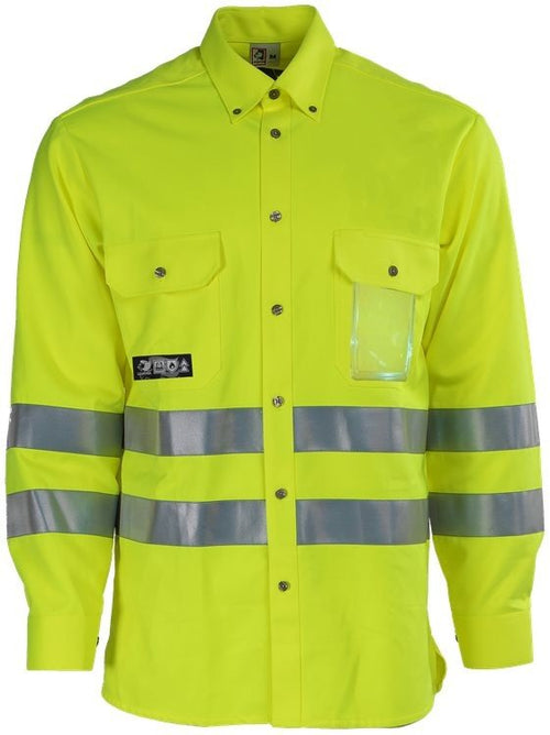 Leijona Kauluspaita HiVis FR, Keltainen - OUTLET Työvaatteet - 116742-130 - 1