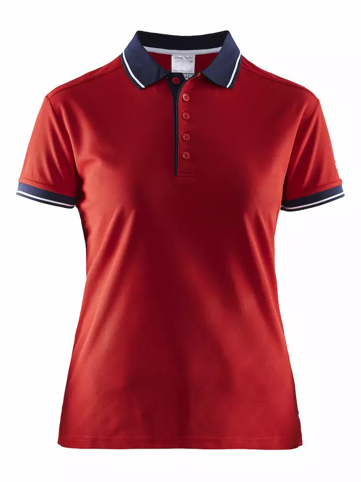 Noble Polo Pique Shirt W, Bright Red/Navy - Craft Vaatteet - 1905074-2430 - 1