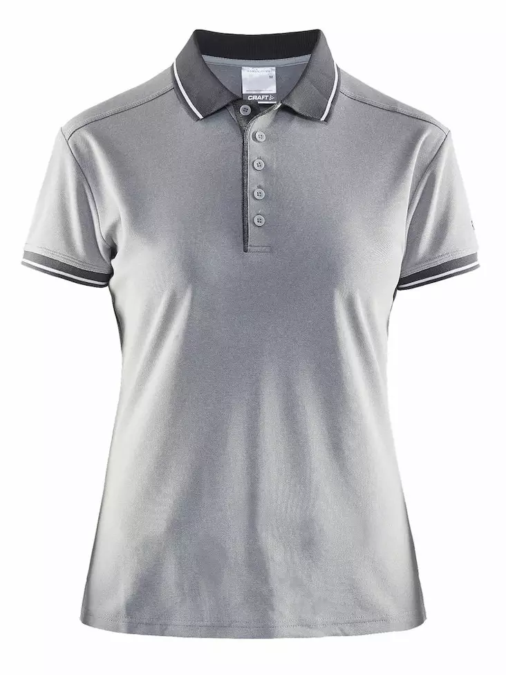 Noble Polo Pique Shirt W, Grey Melange/Dk Grey Melange - Craft Vaatteet - 1905074-2950 - 1