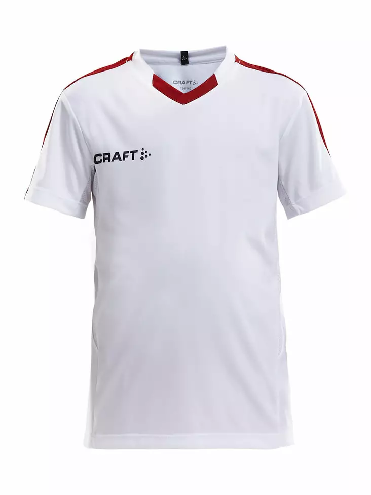 PROGRESS Jersey Contrast JR, WHITE/BRIGHT RED - Craft Vaatteet - 1905583-4900 - 1