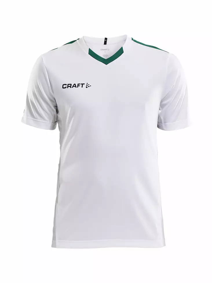 PROGRESS Jersey Contrast Men, WHITE/TEAM GREEN - Craft Vaatteet - 1905561-3900 - 1