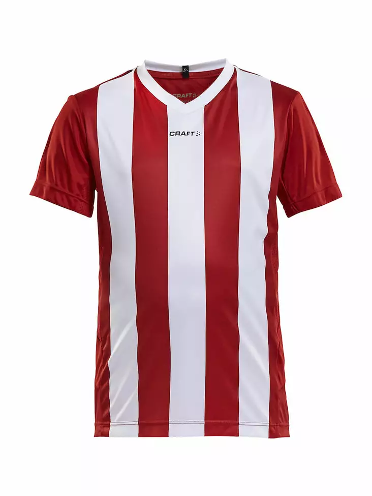 PROGRESS Jersey Stripe JR, BRIGHT RED/WHITE - Craft Vaatteet - 1905584-1430 - 1