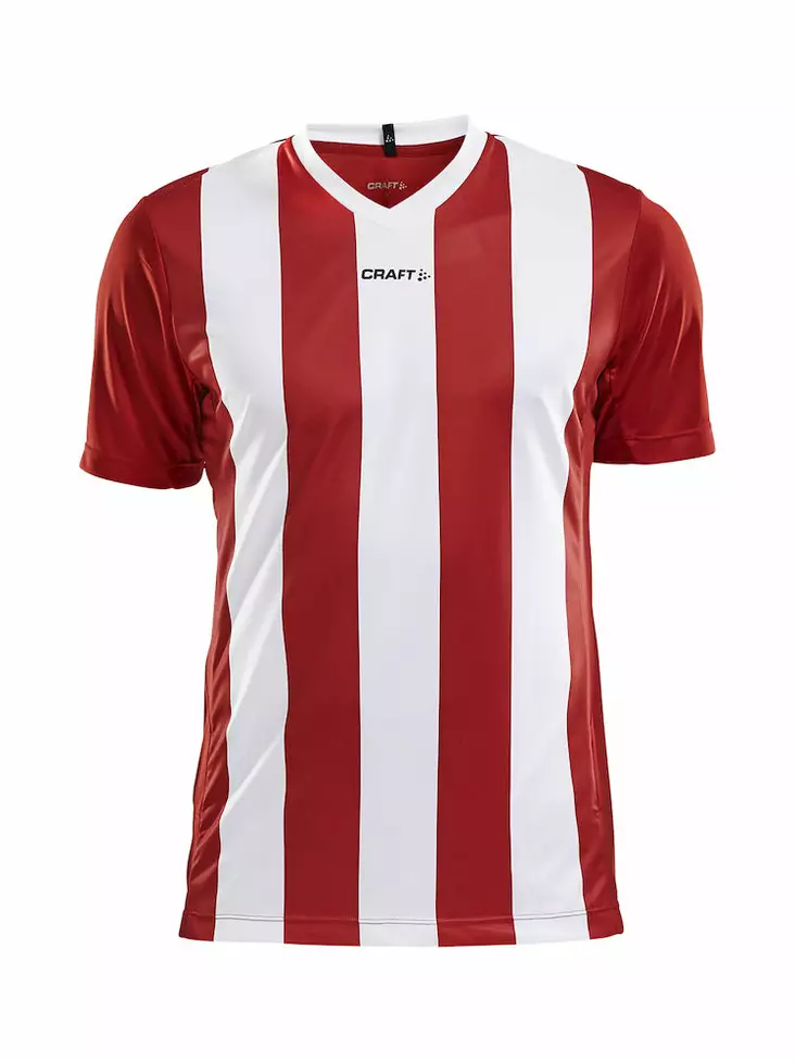 PROGRESS Jersey Stripe Men, BRIGHT RED/WHITE - Craft Vaatteet - 1905562-1430 - 1