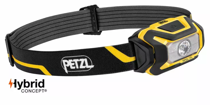 Petzl ARIA 1R Otsalamppu, Black/Yellow - Otsalamput - E069CA00 - 1