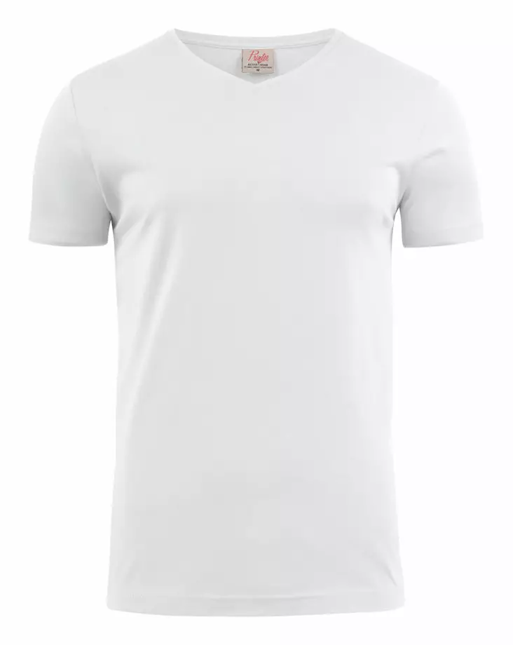 Printer Heavy V-neck, Valkoinen - Kaikki Profiilivaatemerkit - 2264024-100 - 1