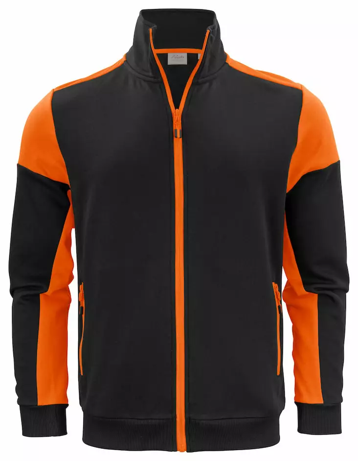 Printer Prime Sweatshirt Jkt, musta / oranssi - Kaikki Profiilivaatemerkit - 2262061-9030 - 1