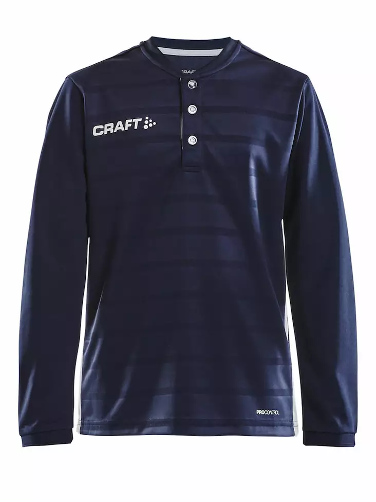 Pro Control Button Jersey LS Jr, Navy/White - Craft Vaatteet - 1906881-390900 - 1